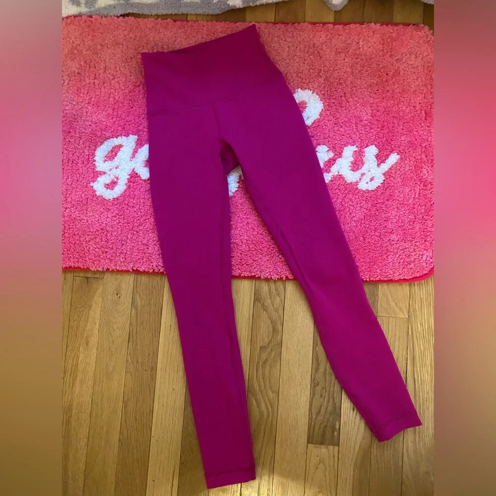 lululemon pink wunder train leggings - Picture 2 of 3